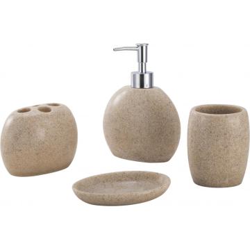 Comfort Polyresin Bathroom Accessory Set 4-piece