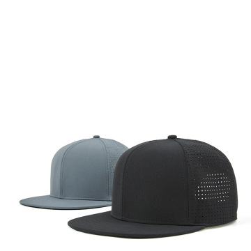 High Quality Custom 6 Panel Embroidery Logo Snapback Caps with Breathable Mesh