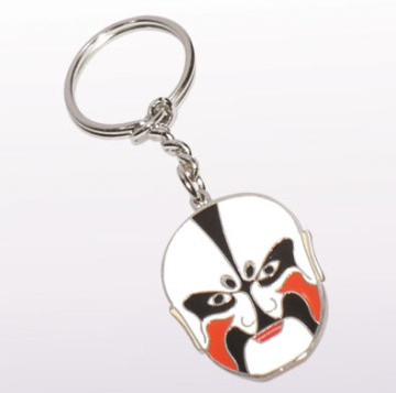 China High quality promotion gift 3D mask key chain shaped metal custom keychain