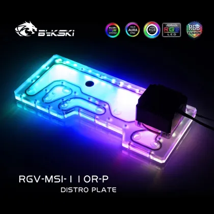 Bykski RGV-MSI-110R-P Water Cooling Kit with Distro Plate for MSI 110R Chassis - 5V ARGB & 12V RGB