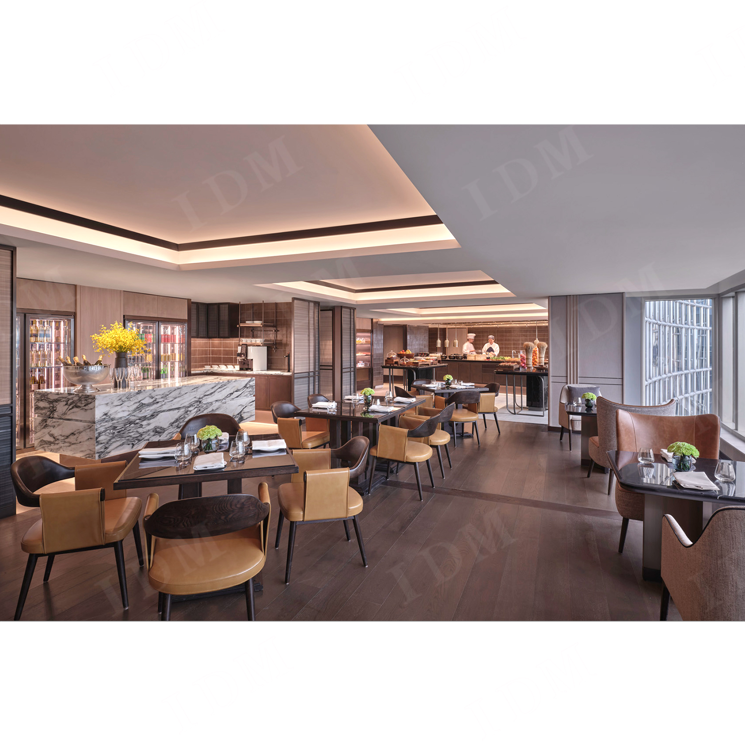 Hotel Restaurant Furniture Salon Booth Restaurant