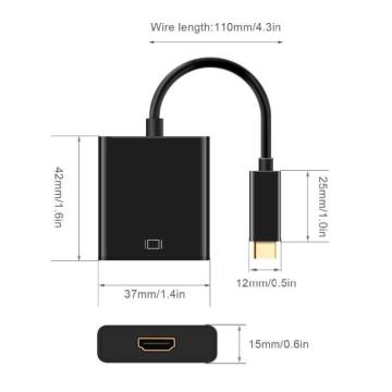 Type C to HDMI Adapter Converter