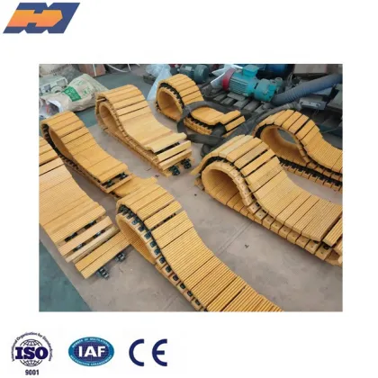 Plastic Haul Off Transmission Roller Chains with Rubber Blocks