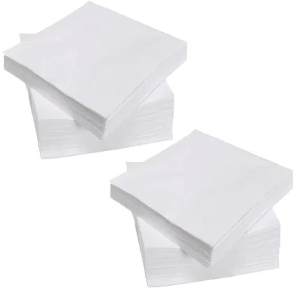 White Napkins Disposable 1/4Fold Cocktails Paper Napkins