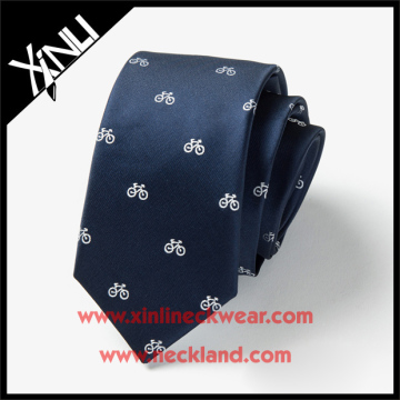 2015 Design 100% Silk Custom Logo Factory Tie Bike