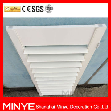 luxury PVC material swing shutter/louver window in scientific design anti chemical property