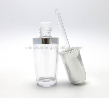 Luxury 30ml 1oz Clear Plastic Dropper Bottle with silver Press Pump Pippet for Essential Oil