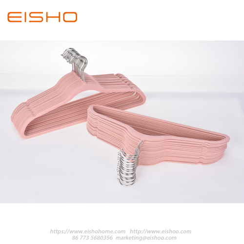 Cintres en velours rose de qualité supérieure EISHO Home