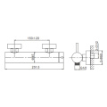 Seawave shower mixer