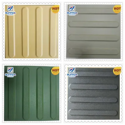 colour blind tiles, homegeneous tactile paving road tiles