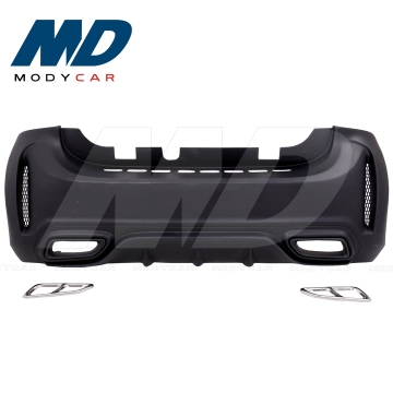 Black Sails Style FRP Rear Bumper for 2016-2019 Mercedes-Benz SMART Fortwo