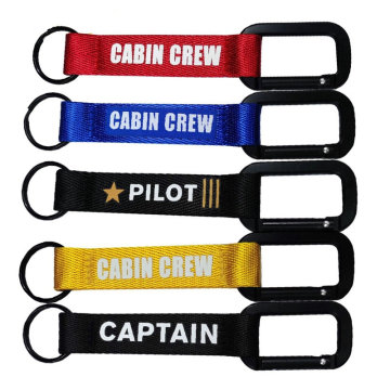 Kru Kabin dan Pilot Wrist Lanyard Keychain - Keychain Karabiner Penerbangan
