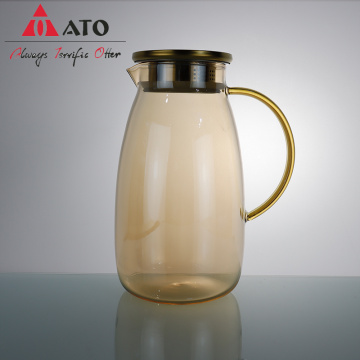 Ato Nordic Amber High Borosiate Glass Pitcher