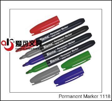 plastic fine barrel marker of fibre tip with clip
