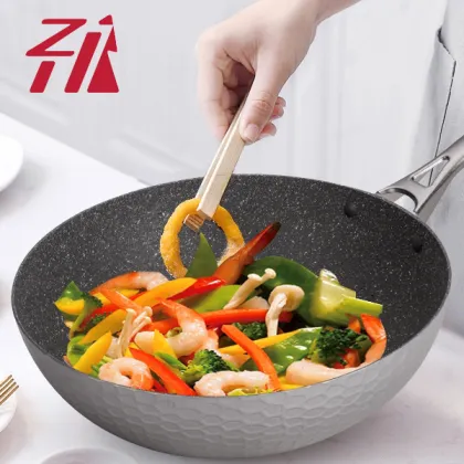 Non-Stick Coating Hot Cook Wok for Induction Cooker - Commercial Kitchenware Forged Die Casting Aluminum Wok