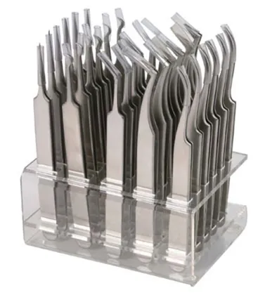 Stainless Steel Eyelash Extension Tweezers