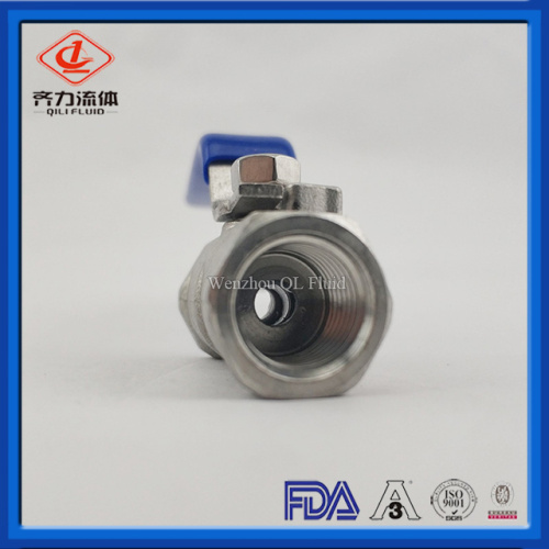 Benang keluli tahan karat sanitari One-Piece Ball Valve