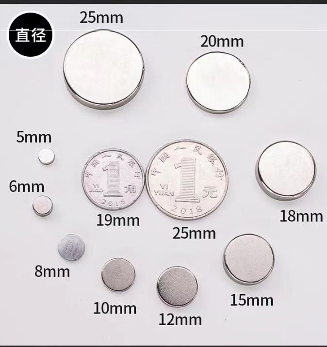 new trend round neodymium permanent magnets for clothing