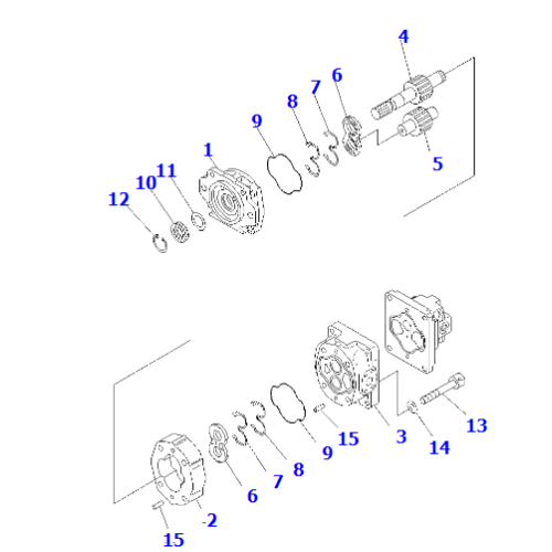 Loader WA100-5 main pump 705-52-30960