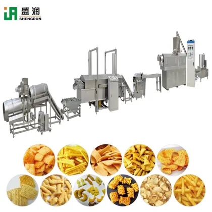 Shengrun Twin Screw Extruder: Automatic Production Line for Doritos Chips and Fried Bugle Snacks