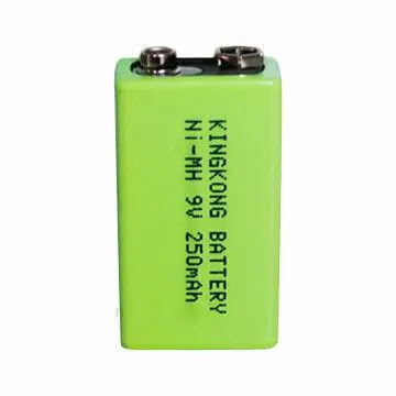 9V battery 250mAh rechargeable battery