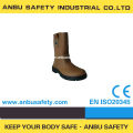 botas de mineração de segurança de couro resistente ao óleo de injeção direta de joelho único