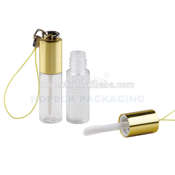 PP lip gloss tube with alu cap