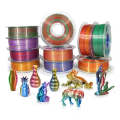 Shiny Tri Color Silk PLA 3D Printer Filament