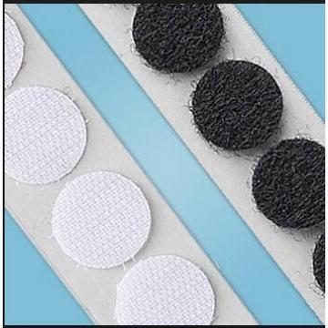 Stitch nylon mixed polyester velcro sided dots