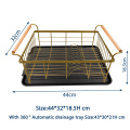 Hot Sell Single Tier Kitchen Accessories Organizer Dish Drying Drainer Rackpowder Coating Dish Rack