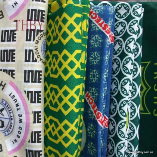 polyester cotton print ghana school uniform fabric