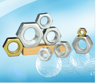 1/4"-2" Hex Nut-white and yellow zinc plated