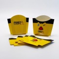 Caja de papas fritas de papel kraft espesado