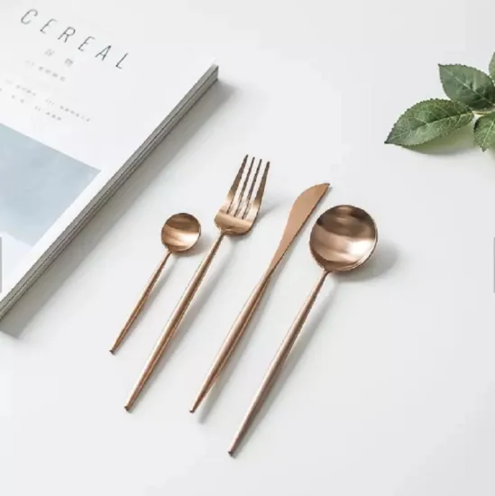 Copper Metal Stainless Steel Cutlery