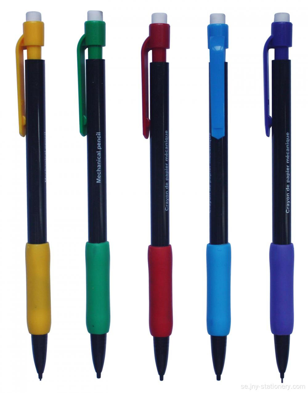 Mekaniska penna med gummigrepp