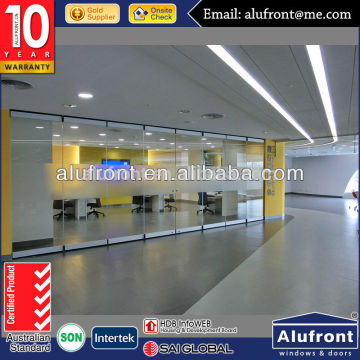 Aluminium slide and stacking glass wall system