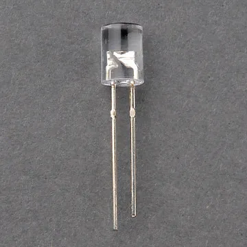 5mm flat emitting yellow led diode