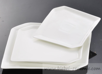 10 inch pure white customized logo decal printable hotel and restaurant porcelain plates