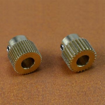 Mk8 Acciaio in acciaio inossidabile Brass Gear 11x11mm 40 Denti per estrusore per riduttore di stampante 3D