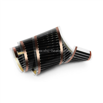 Snow melting heat film for tubing