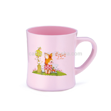 High quality reusable plastic tea cup with handle