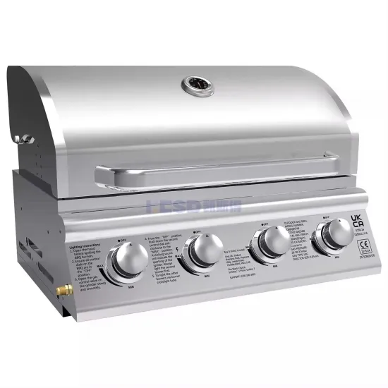 Portable BBQ Gas Grill Fast Heating Tabletop Camping Grill Oven Stainless Steel BBQ Grill with Motor