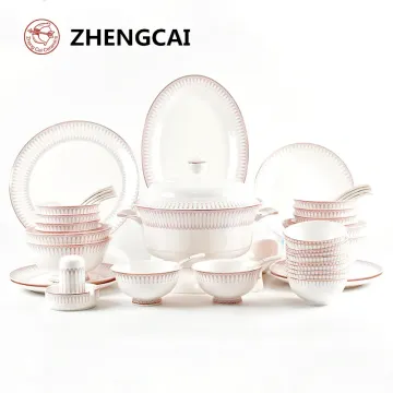 2024 Royal Design Ceramic Tableware Fine Bone China Dinner Set