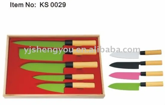 japanese steel colored knife blades