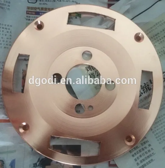oem cnc machining copper plated steel motorcycle rear hub with disc brake