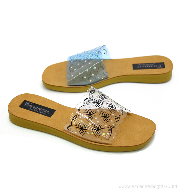 Fish mouth women's sandals with memory foam soles