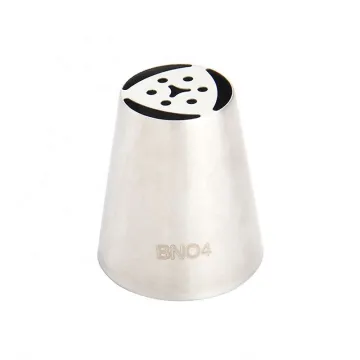 BNO4 Russian Cake Nozzle Set Stainless Steel 304 Icing Tips for Baking and Decorating