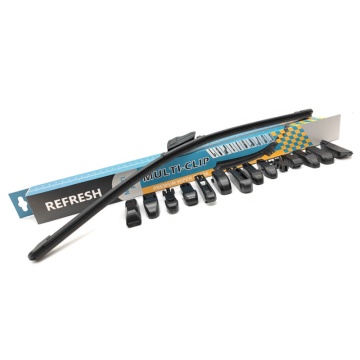 Universal Soft Frameless Aero Beam Windshield Wipers with Multi Clips and Adaptors