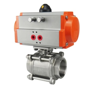 Pneumatic Operated Full Port 3pcs Ball Valve