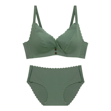 Smoothing Sexy Wireless Push-Up Lingerie Bra and Underwear Set